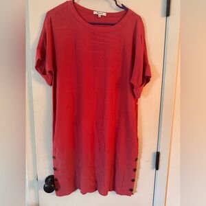 Madewell Red Short Sleeve dress xs